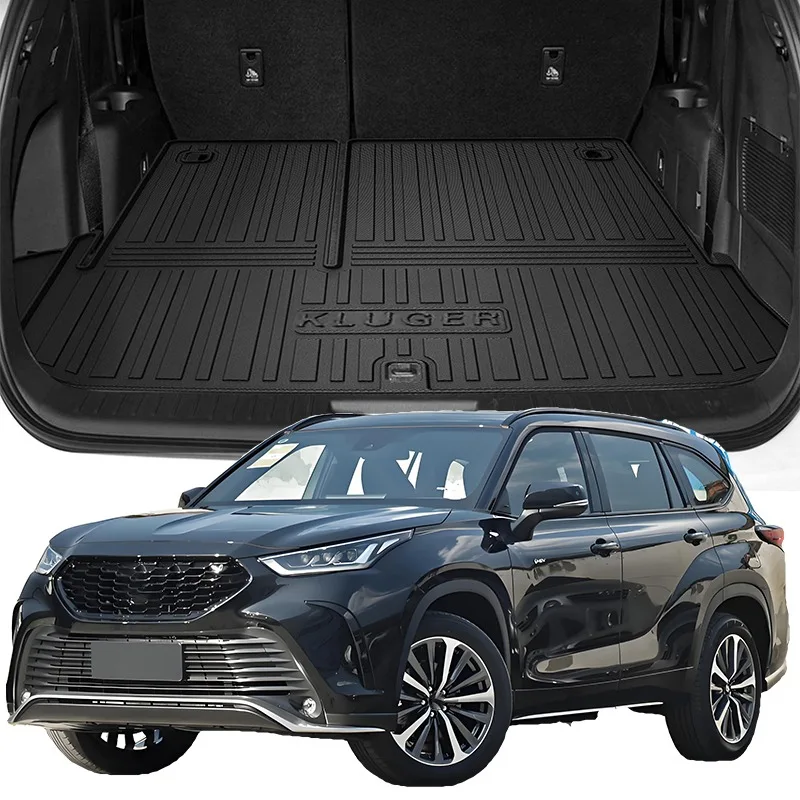 Car Auto Rear Boot Cargo Liner Tray Trunk Mat Carpet for Toyota CROWN KLUGER 2021- Cushion Pad Carpet Pad Anti-dirty Anti-water