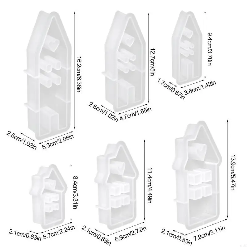 Y08C Conjunto 6 vela silicone