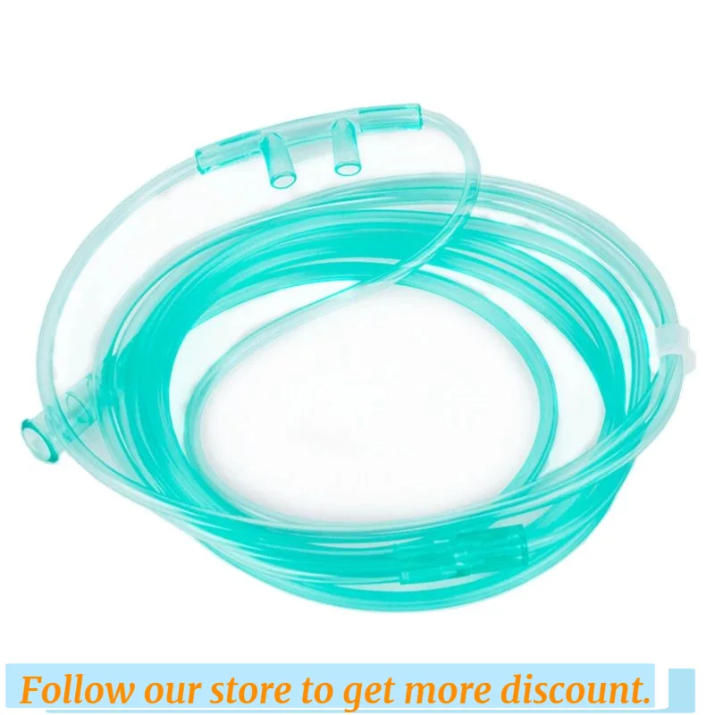 Plastic Oxygen Tube 1.8M Disposable Nasal Cannula Oxygen Pipe Independent Packing Medical Care Machine Breathing Cannula