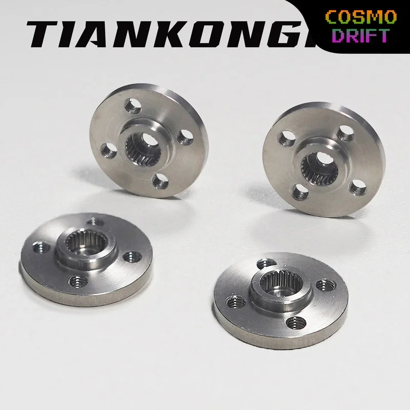 TIANKONGRC 25T 304 Stainless Steel Servo Horn Disc Wear Resistant Universal For MG995 MG996 8120 Standard Servos RC Model Parts