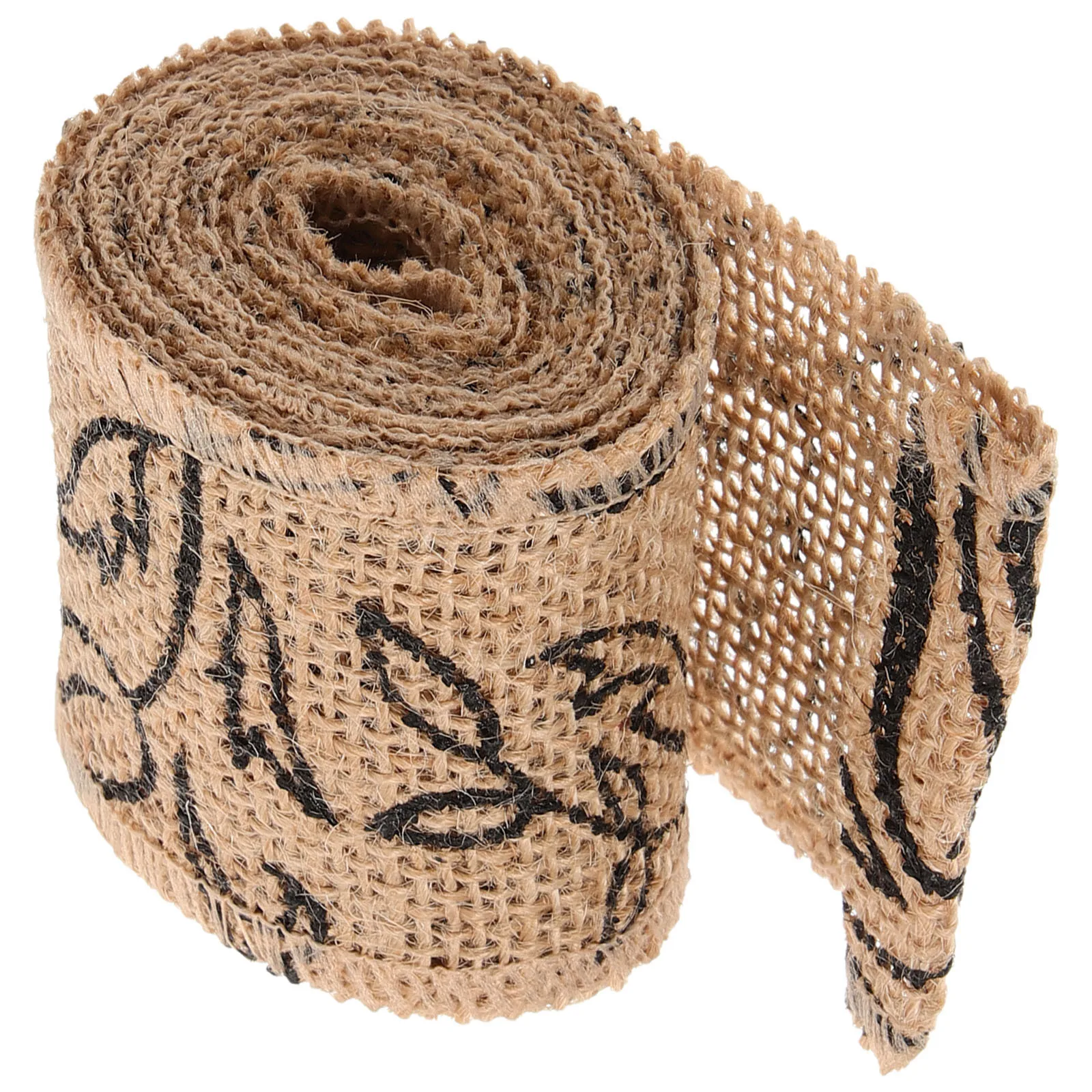 

Musical Symbol Linen Ribbon Durable Printed Crafts Decoration Tape for DIY Wedding Christmas Home Linen Ribbon