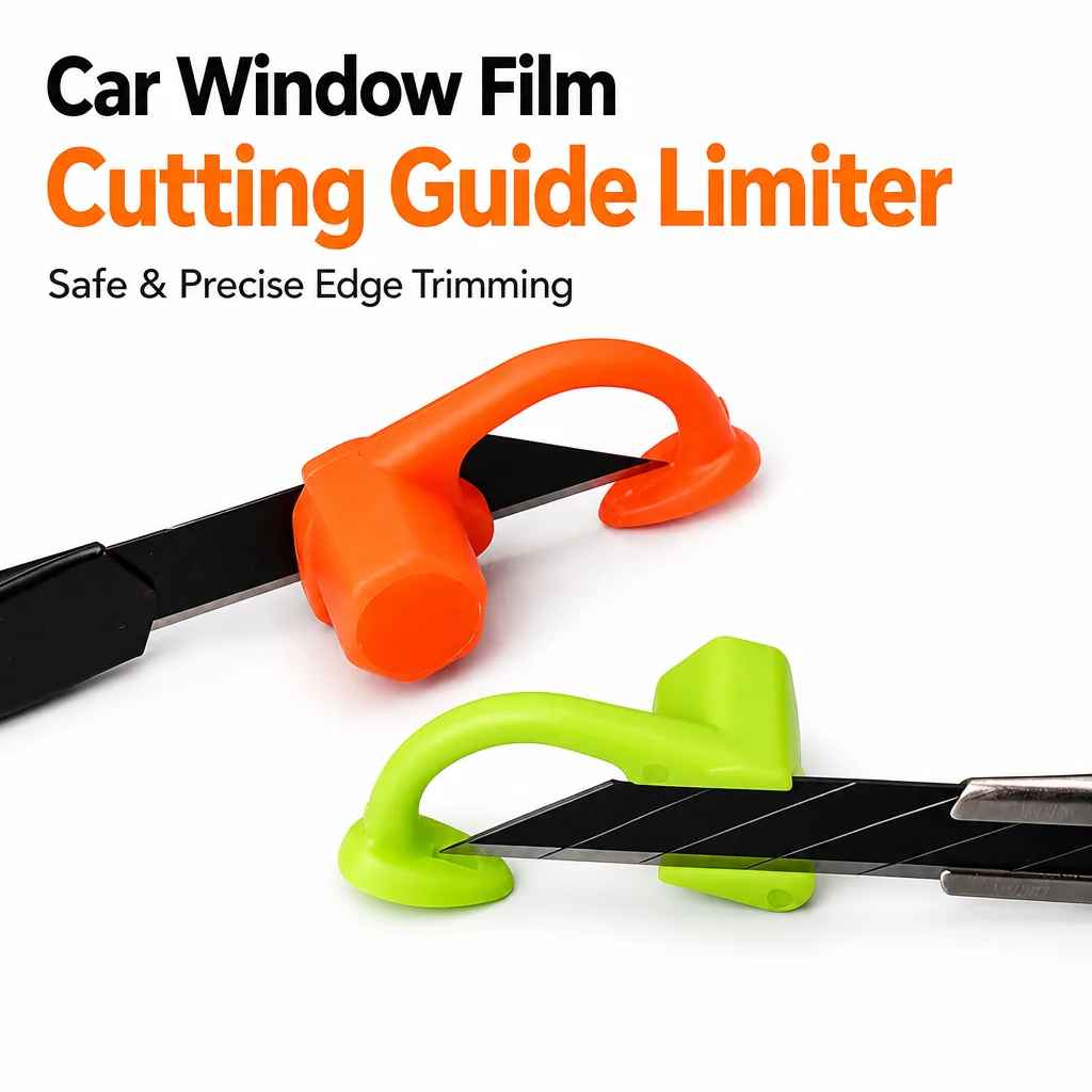 Car Utility Knife Solar Film Cutter Tool Secure Magnetic Fixation Anti Scratch Blade Guard Slot Design for Professional Cutting