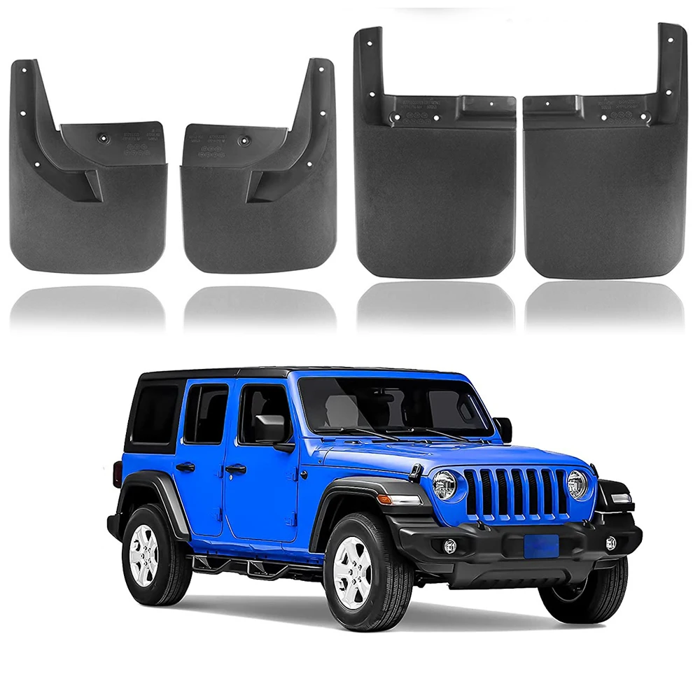 

Car Front Rear Mudguard for Jeep Wrangler JL Gladiator JT 2018-2024 Splash Protective Mud Flaps Guards