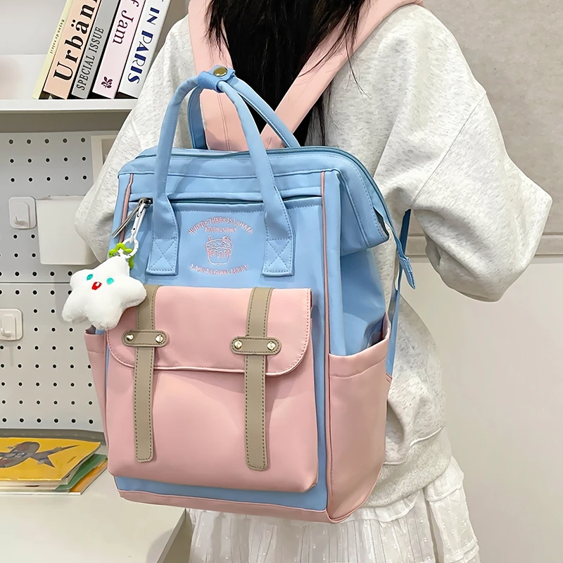 2024 New Women's Bag Fashion Simple Backpack High Quality Large Capacity Canvas Bag Bolsos Para Mujer HOT SALE