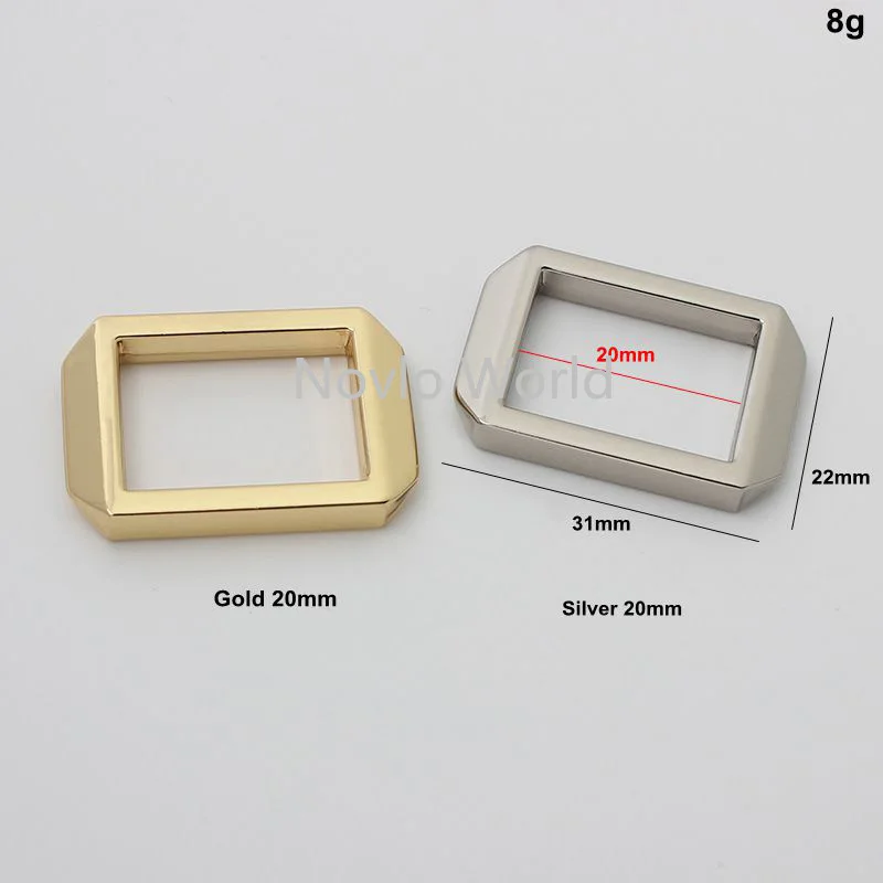 

20-100 шт., 4 цвета, 20*15,5 мм, 3/4 дюйма, металлическая прямоугольная пряжка, литые пряжки, пряжки для сумок, фурнитура, аксессуары.