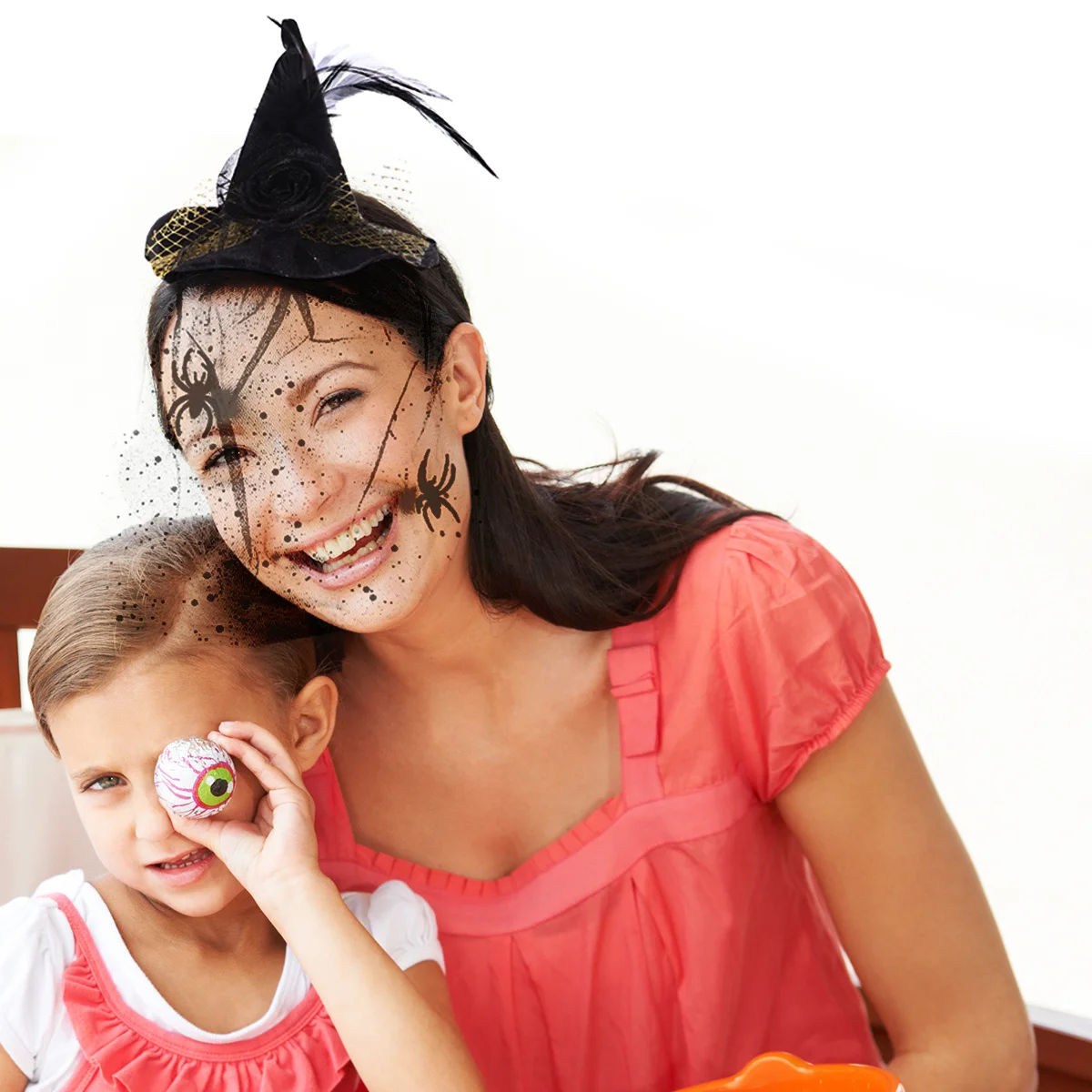 

2Pcs Halloween Witch Spider Veil Hat Hairpin Chic Costume Accessories Party Headband Gift for Adults Witch Hat Hairpin