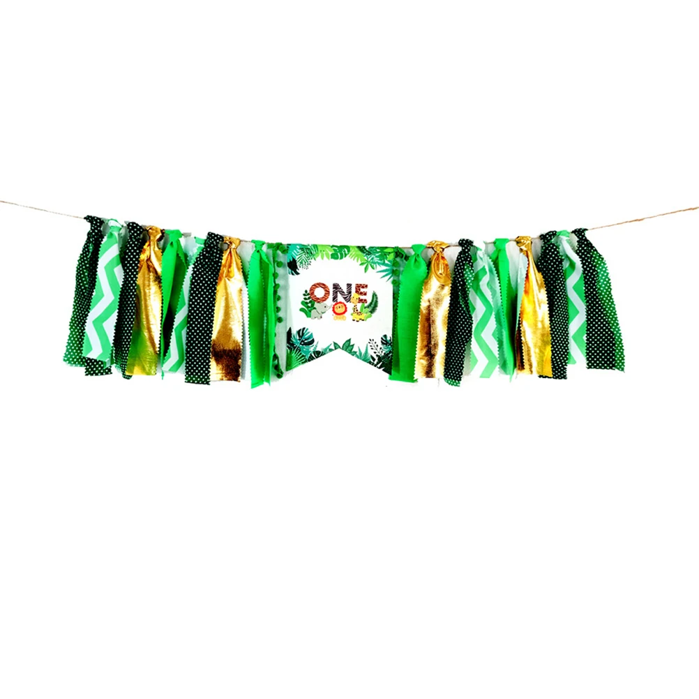 

3pcs Jungle Animal Decorative Flags For Kids Birthday Party Hanging Banner Baby Shower Backdrop Cloth Garland Party Decoration