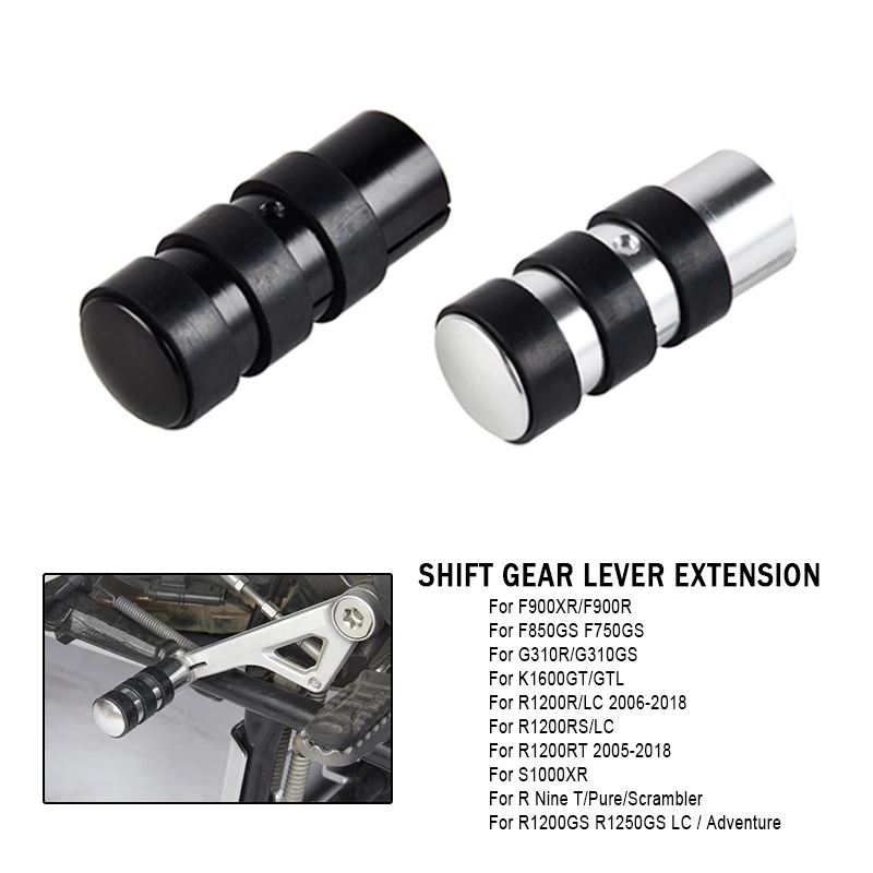 1PCS Shift Gear Lever Tip Extension Enlarger For BMW R1200GS Adventure R1250GS Adv LC R1200R R1200RT LC K1600GT S1000XR R Nine T