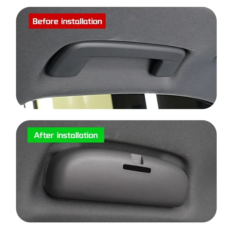 Sun Glasses Case Holder for Audi A3 8V 8Y A4 B8 B9 A5 A6 C7 C8 A7 A8 Q3 Q5 Q7 S3 S4 S5 S6 RS3 Automobile Interior Accessories