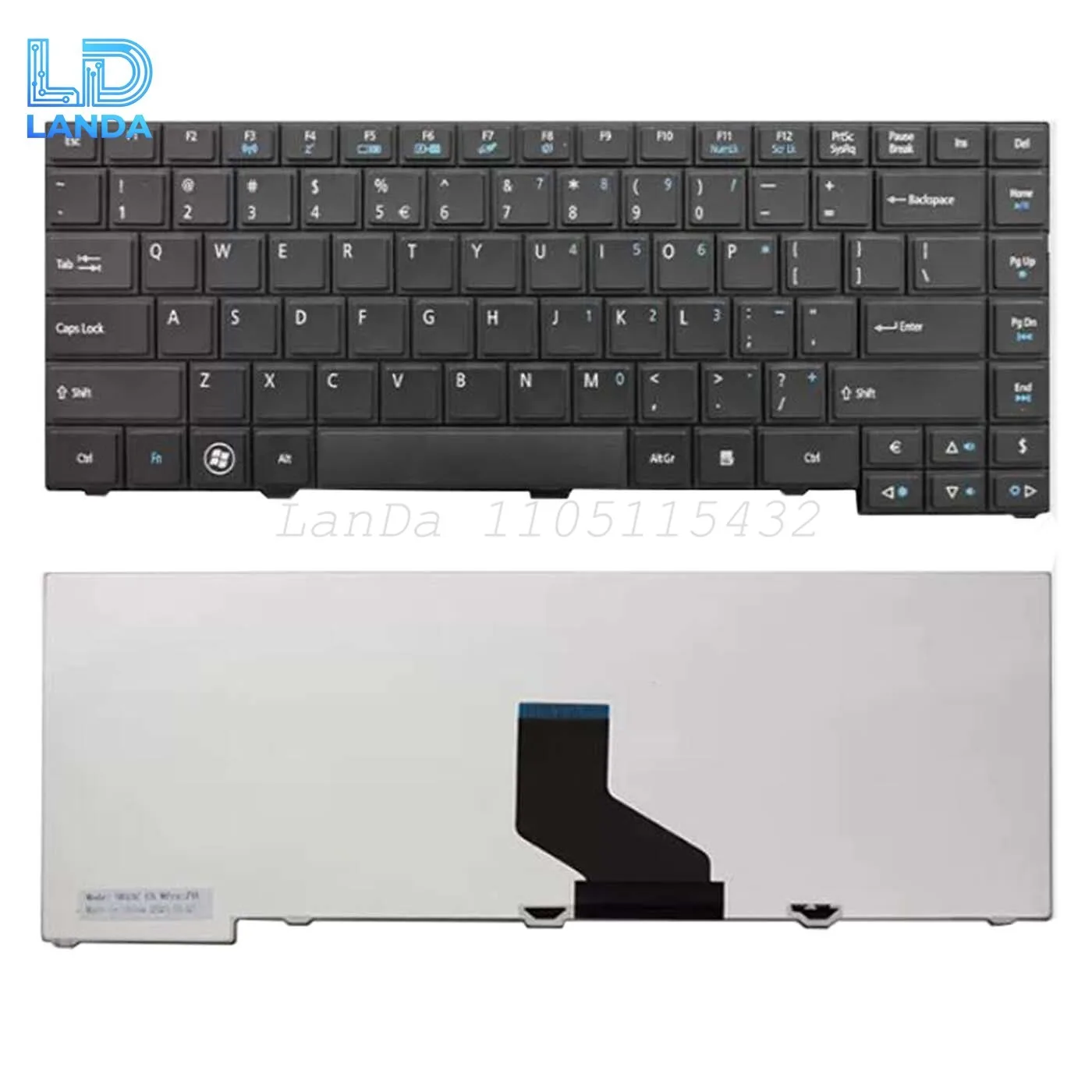 Teclado para Acer TravelMate P243-M P243-MG P633-M P633-V P643-M sin retroiluminación