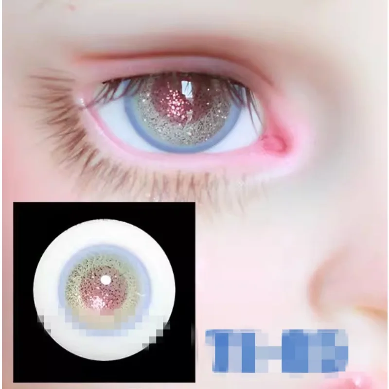 Bjd Doll Eyes Color Layered Grain Glass Eyeball  1/6 1/4 SD. 12mm 14mm 16mm  Free Box Doll Accessories GA24