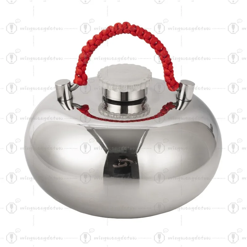 

304 Stainless Steel Hand Warmer Water Injection Hand Hot Water Bag Foot Warmer Hand Hot and Cold Dual-purpose