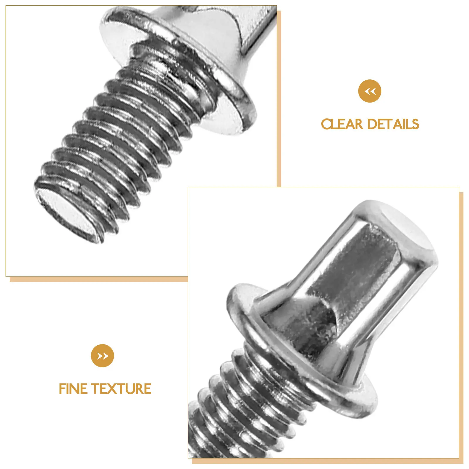 5Pcs Sturdy Drum Pedal Screw Replacement Bass Pedal Screw Zinc Alloy Material Precise Sensitivity Adjustment Drum Set Hardware