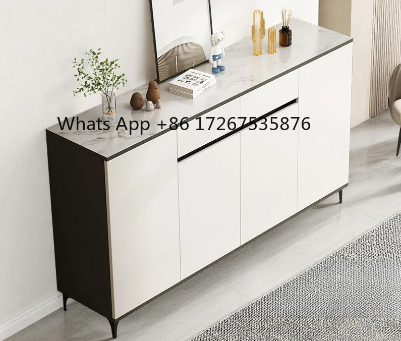 

Edge cabinet integrated wall cabinet kitchen cupboard living room light luxury locker tea cabinet