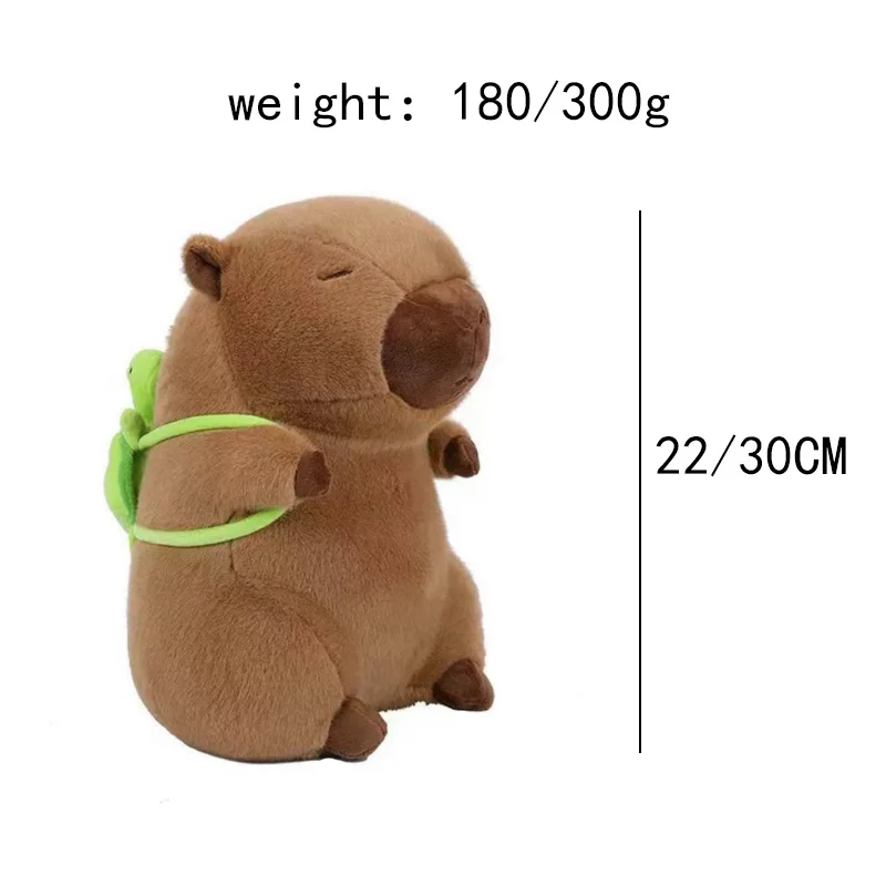 Peluche de simulation Capybara pour filles, jouet moelleux Anime, animaux en peluche de beurre doux, cadeaux de Noël et de Thanksgiving, mignon