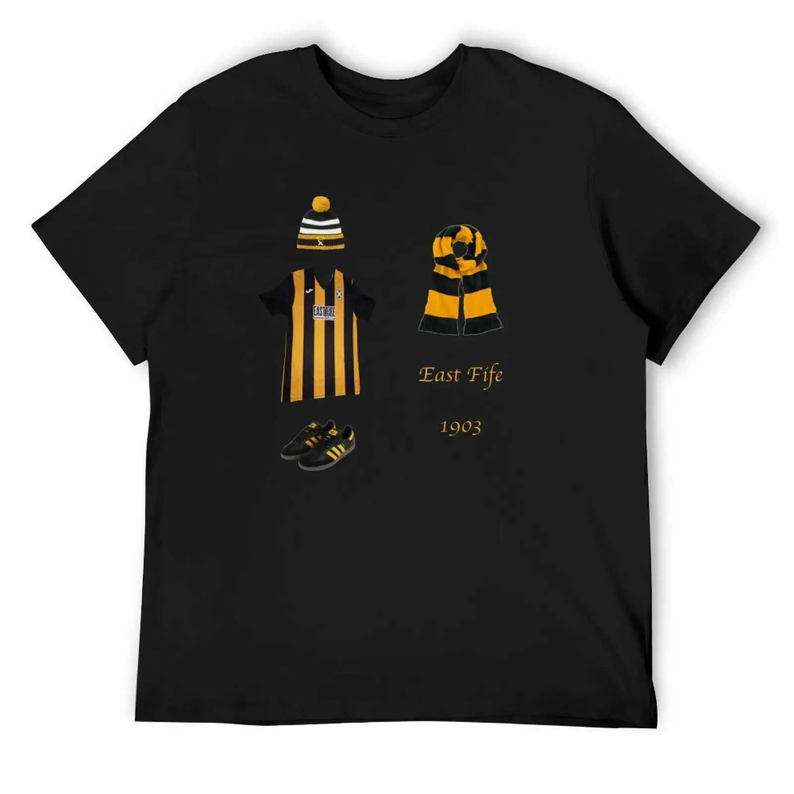 

East Fife fc T-Shirt sweat cheap stuff oversized graphic tee customizeds Men's t-shirts