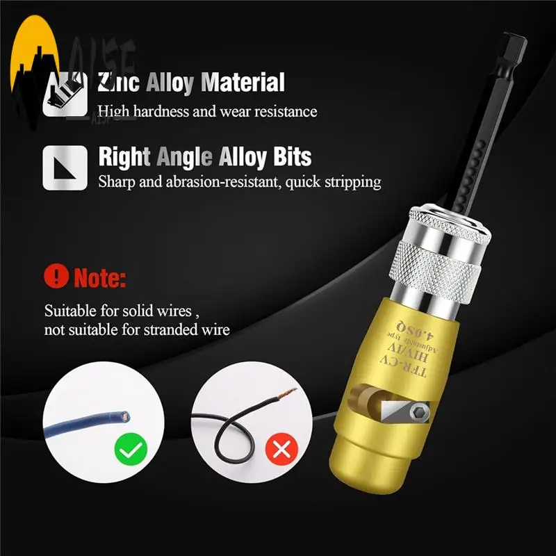 

A15F-Wire Stripper And Twister Tool For Drill-Portable Drill Wire Stripping Tool-Wire Stripping Drill Bit With Wire Twister