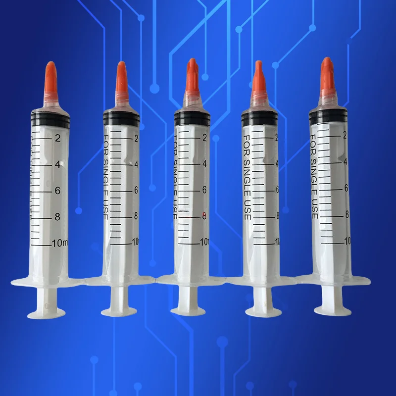 

5pc 10ml Manual Syringe with Cap | Medical Grade Plastic Syringes for Laboratory/Pet Use | Reusable Dispensing Tool