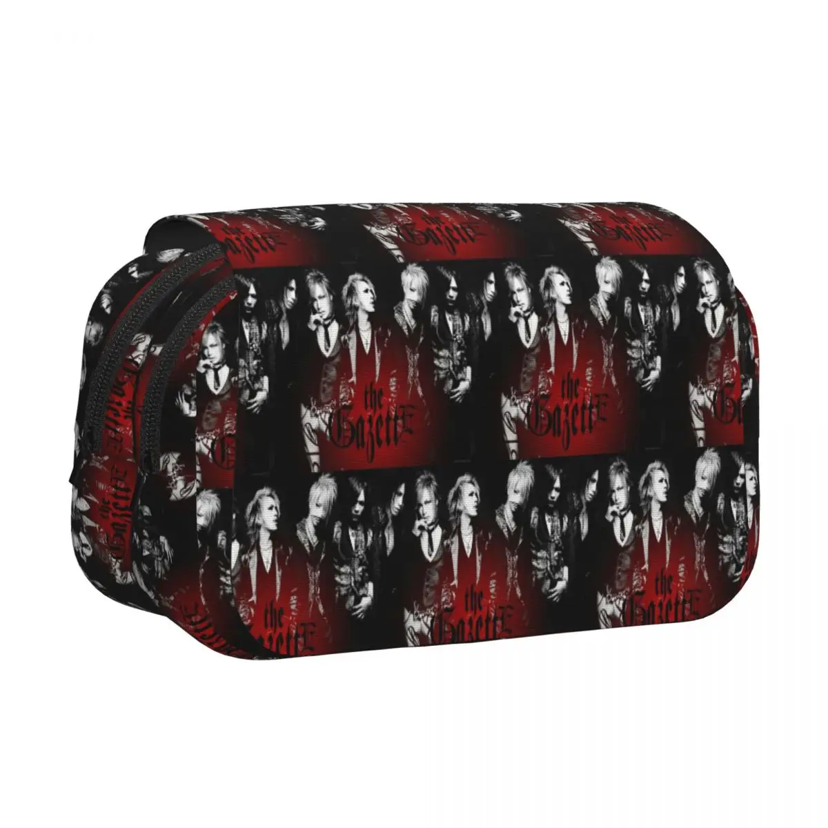 Japan Rock The Gazette Band Pencil Case Pen Holder Hard Shell Leather Big Capacity Pen Box Pencil Bag for Boy Girl School