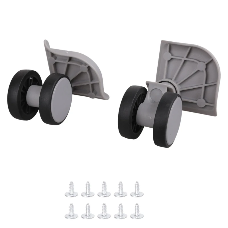 X5XA 2PCS Practical Replacement Suitcase Double Row Design Easy To Install