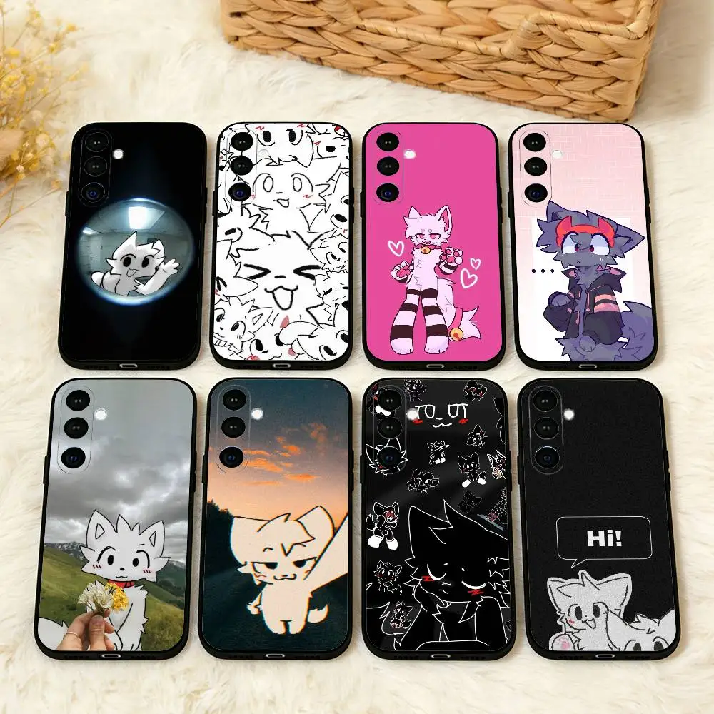 

1PC Cute B-Boykisser Phone Case For Samsung A73,72,71,53,52,51,22,91,80, Soft Black Cover