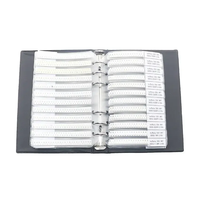 SMD Capacitor Book 0402 0603 0805 1206 Capacitors Kit Assortment Pack 10uf 1nf 100pf 10nf