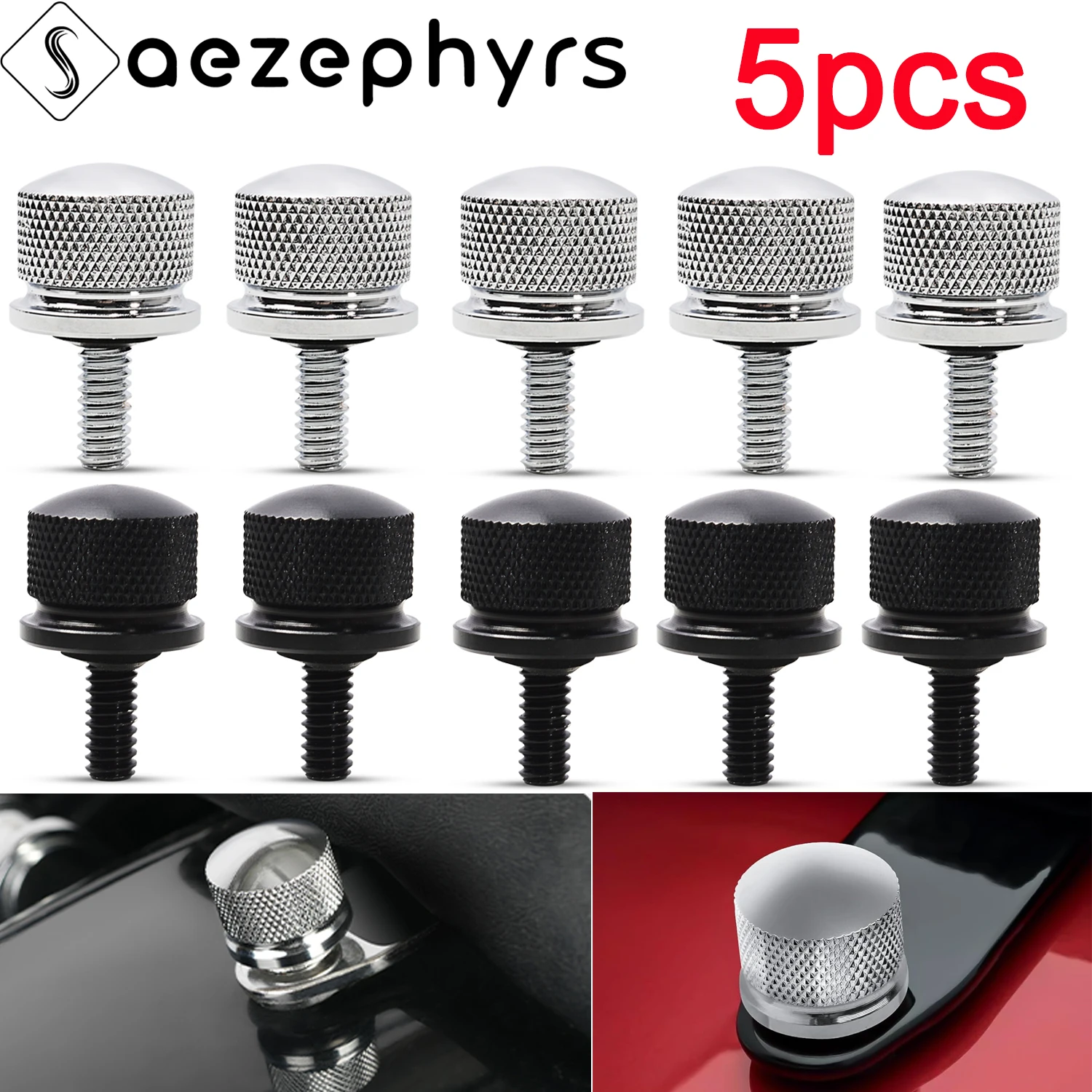 Motorcycle Quick Release Rear Fender Seat Nut Bolt Kit 1/4