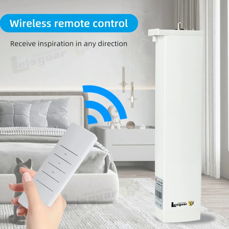 Tuya ผ้าม่านไฟฟ้า Wi-Fi ZigBee, รองรับ Alexa Google ระบบสมาร์ทโฮมด้วยเสียง Alice ควบคุมด้วยรางมอเตอร์กำหนดขนาดเองได้