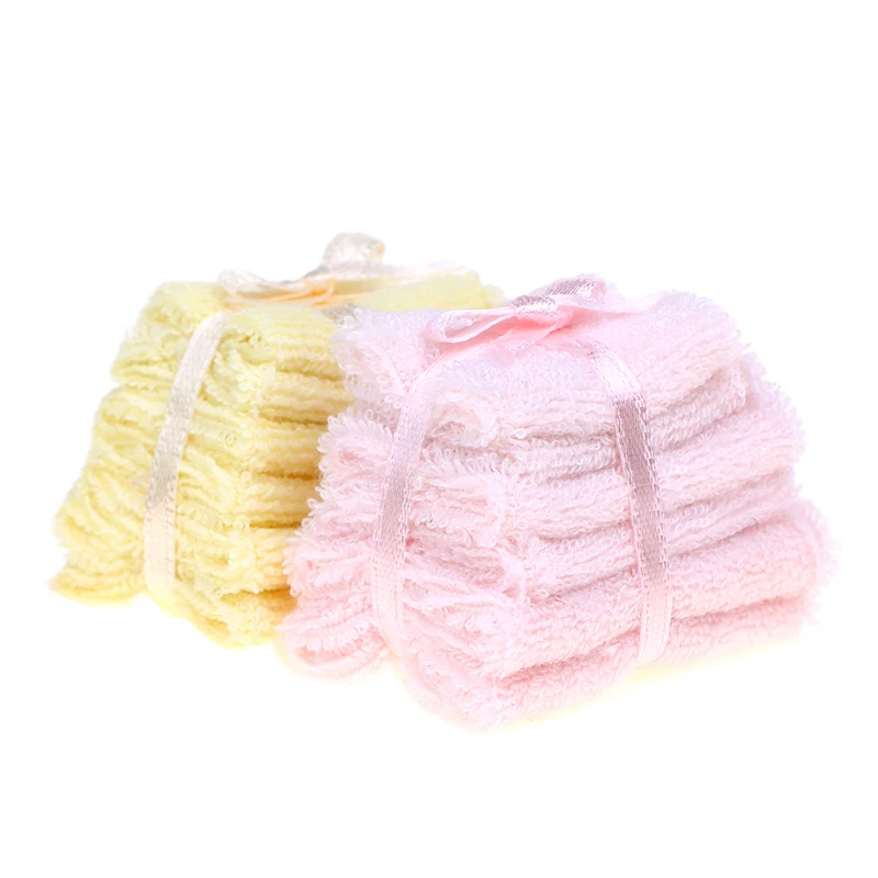 

1:12 Dollhouse Miniature Towel Bath Towel Bathroom Supplies Model Home Decor Toy Doll House Accessories
