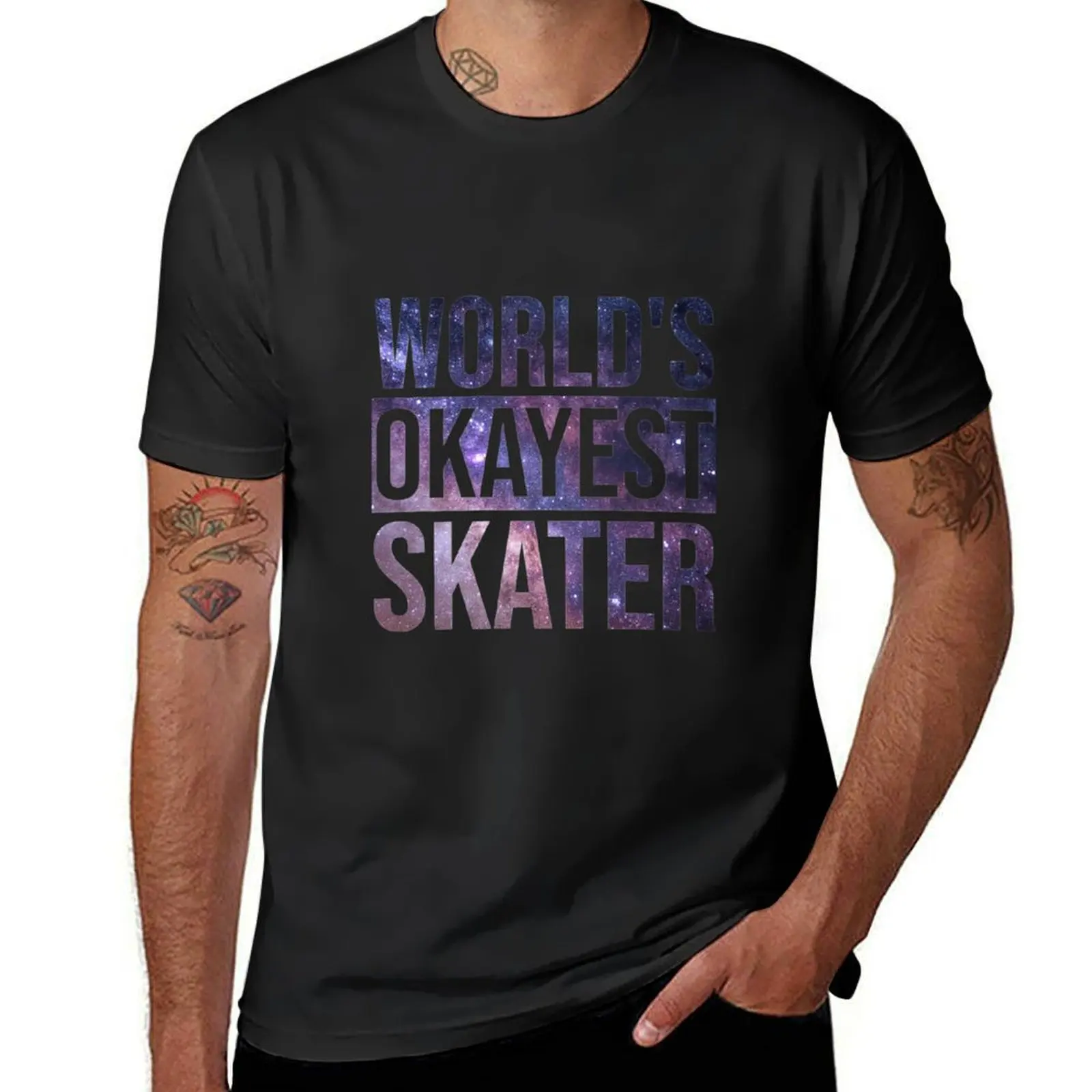 

Sports T-ShirtWorld's Okayest Skater Skateboarding Skates Skateboards Skateboarders Skate Skating Skaters Skateboard Ska T-shirt