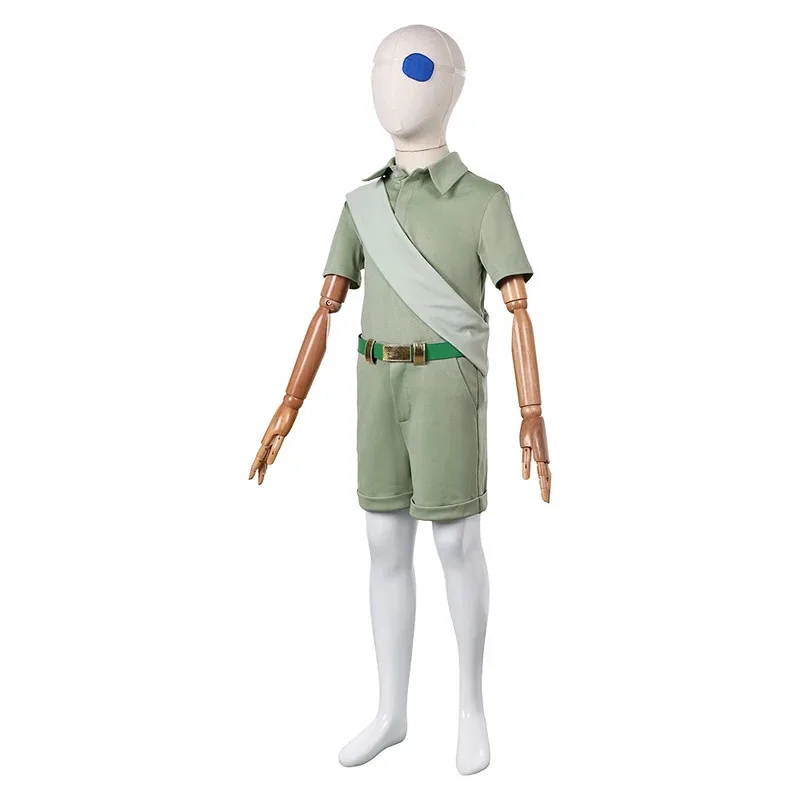 

COSda@Elio Cosplay Costume Kids Fantasy Cartoon Roleplay Top Pants Belt Eye Patch Outfits Children Boys Halloween Carnival Party