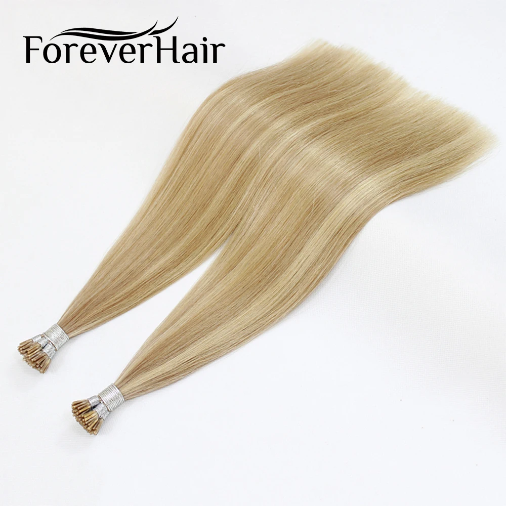 FOREVER HAIR Remy I Tip Human Hair Extension Color Fusion 100% European Human Hair Extension Keratin Bond 0.8g/s 16\