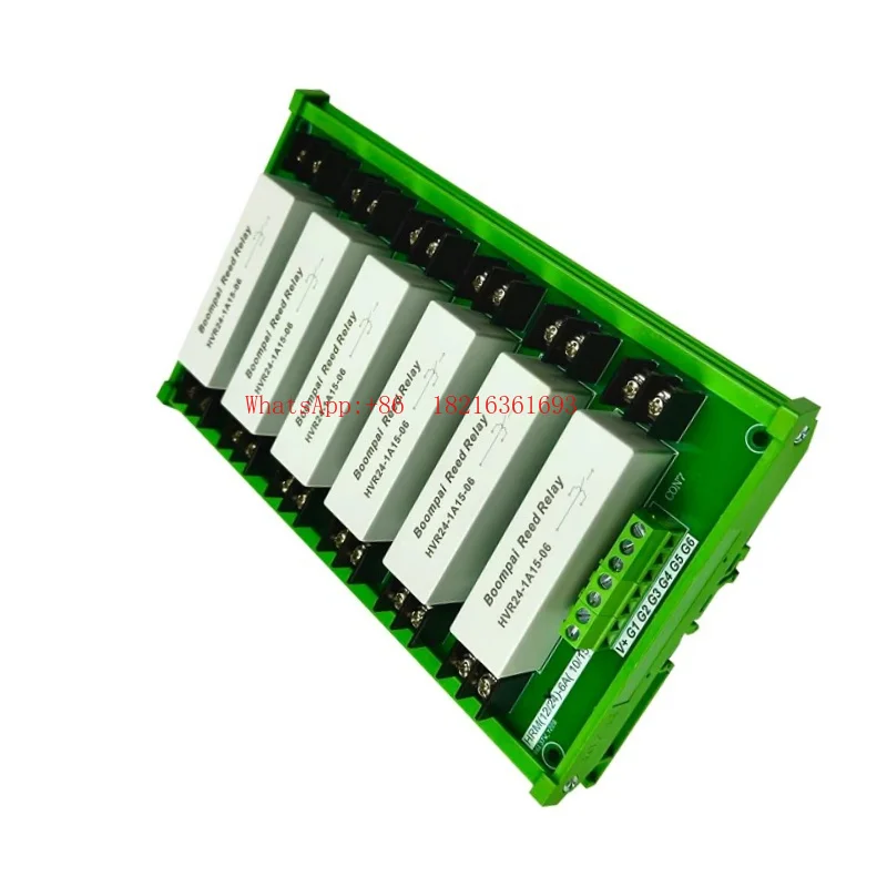 Limited Offer HRM24-6A15 6-channel High Voltage Relay Module Normally Open 24V Withstand Voltage 15KV
