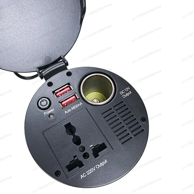 150W onboard inverter, 12V to 220V cup-type inverter, dual USB 4.8A power converter