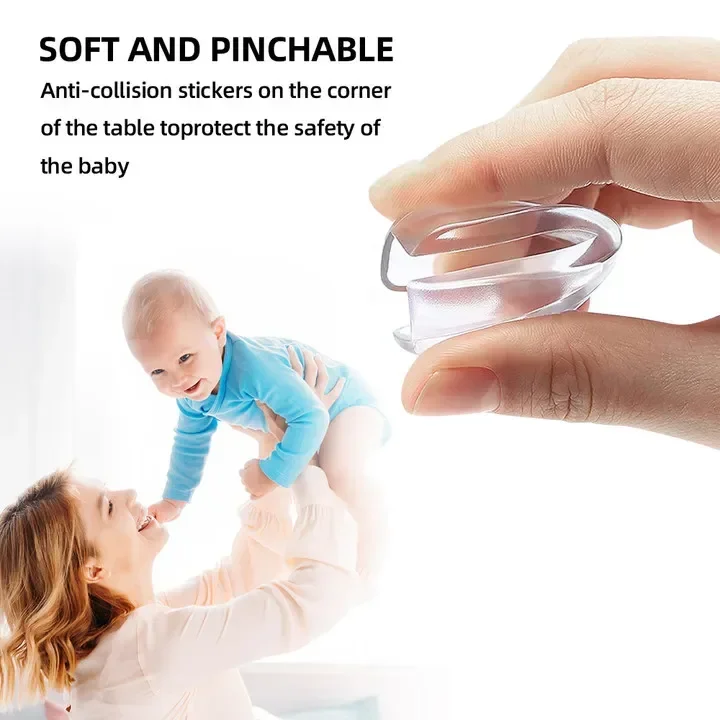8/16 Stück Verbesserter Eckenschutz, Baby-Sicherheits-Silikon-Eckschutz und -Kantenschutz, verbreitert, verdickt, Möbel- und Tisch-Eckenschutz – Detail 6