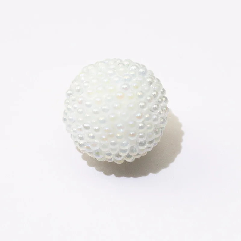 SW20 السكر شفافة من خلال ثقب فقاعة رائعة الملمس سحر سلسلة هواتف المحمول المفاتيح الإناث DIY بها بنفسك مجوهرات الاتجاه الخرز #1