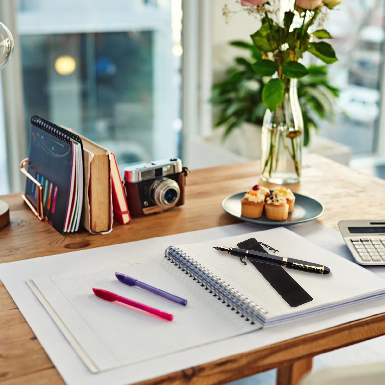 15Pcs Pen Storage Bag Smooth Drawstring Design Elegant Black Finish Protective Case for Gifting Writing Instruments