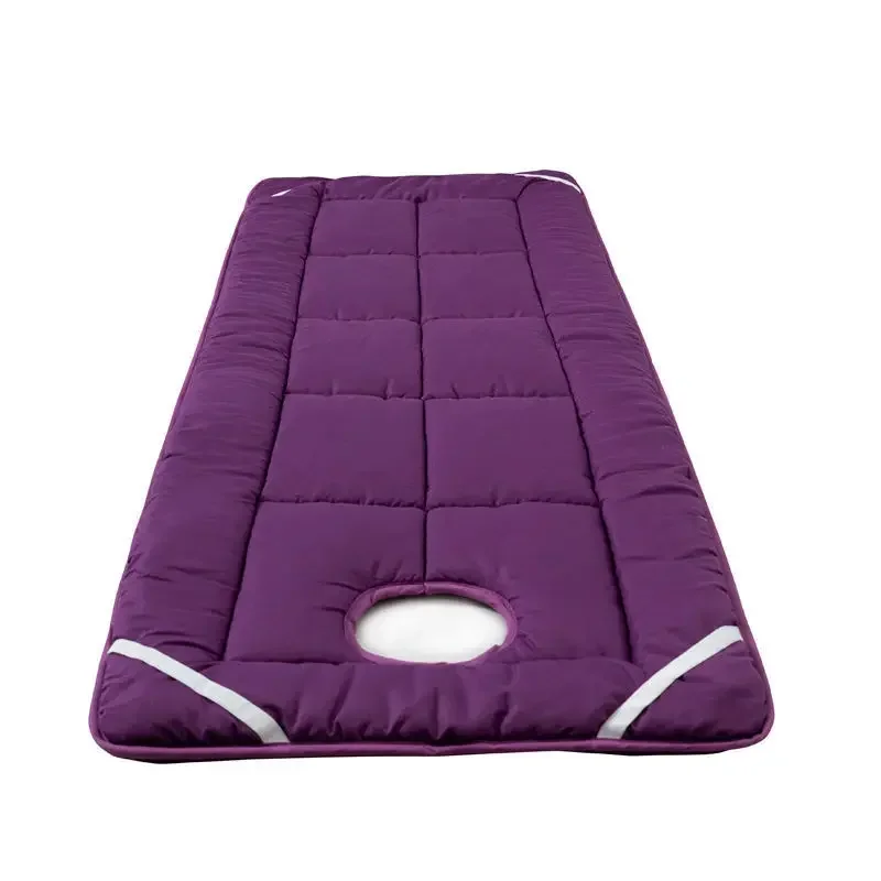 Salão de beleza Engrossado Cama Colchão, Almofada Anti Slip, Beauty Room Mat, Massagem Tratamento SPA, Almofada de cama hospitalar com furo