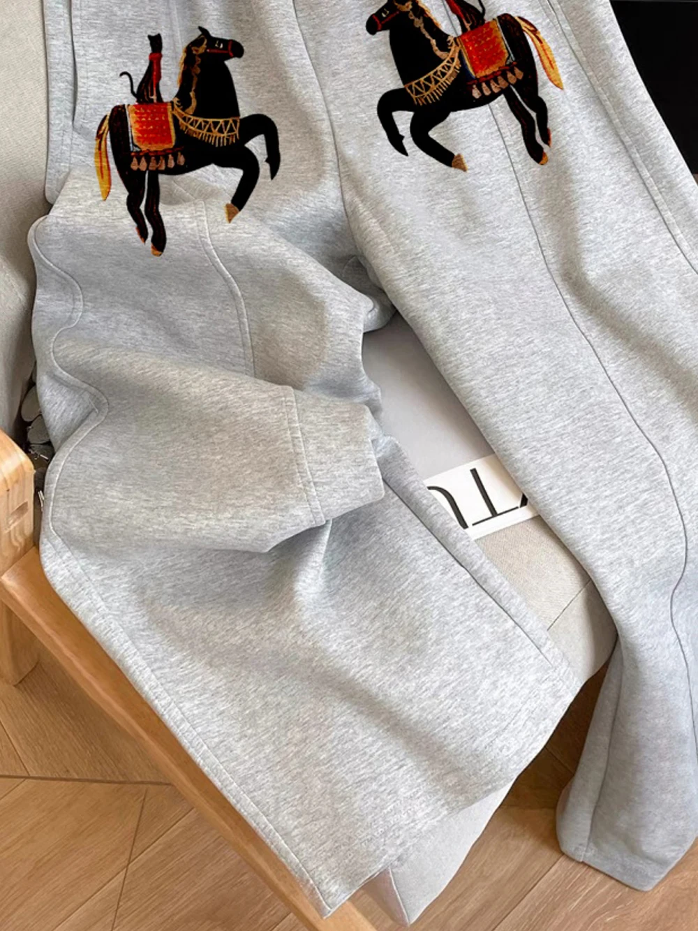 Pantaloni sportivi coreani Sle Casual Age-Defng a gamba larga Uomo Donna Primavera Autunno Faion Pantaloni larghi a tubo dritto