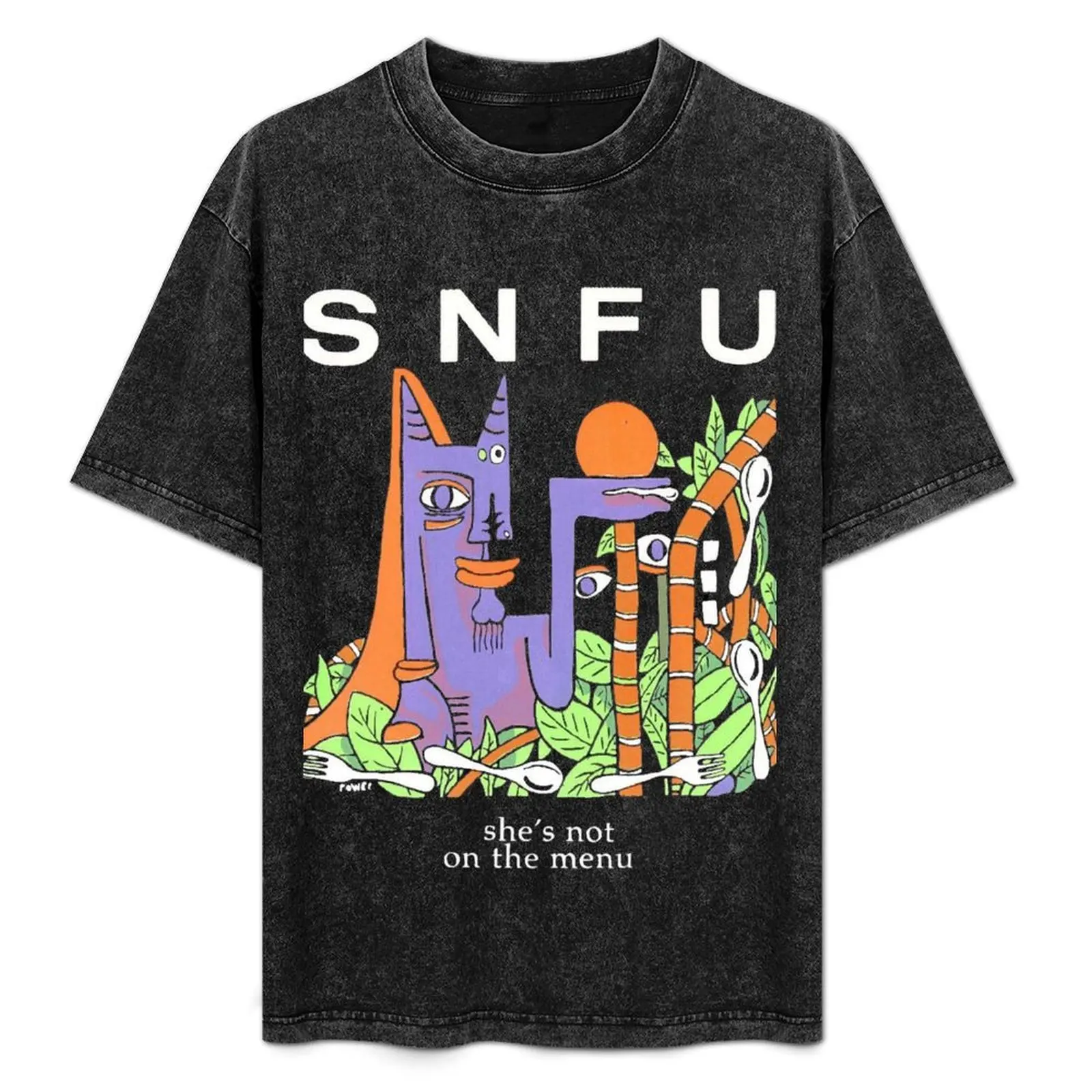 

Мужская забавная футболка Snfu Not On The Menu Премиум-подарки для фанатов новое издание забавная рубашка хлопковые модные рубашки дизайнерская футболка мужская
