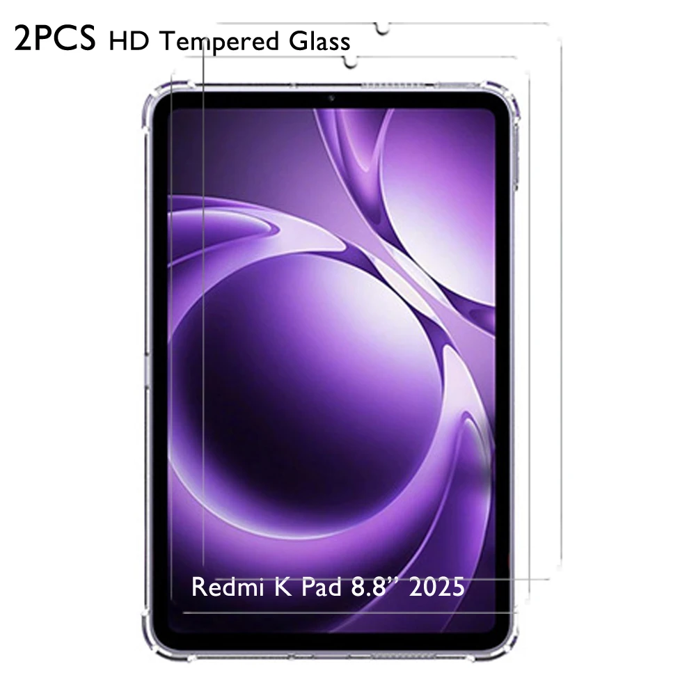 

2PCS HD Tempered Glass For Redmi K Pad 8.8'' 2025 Tablet 9H Screen Protectors Film
