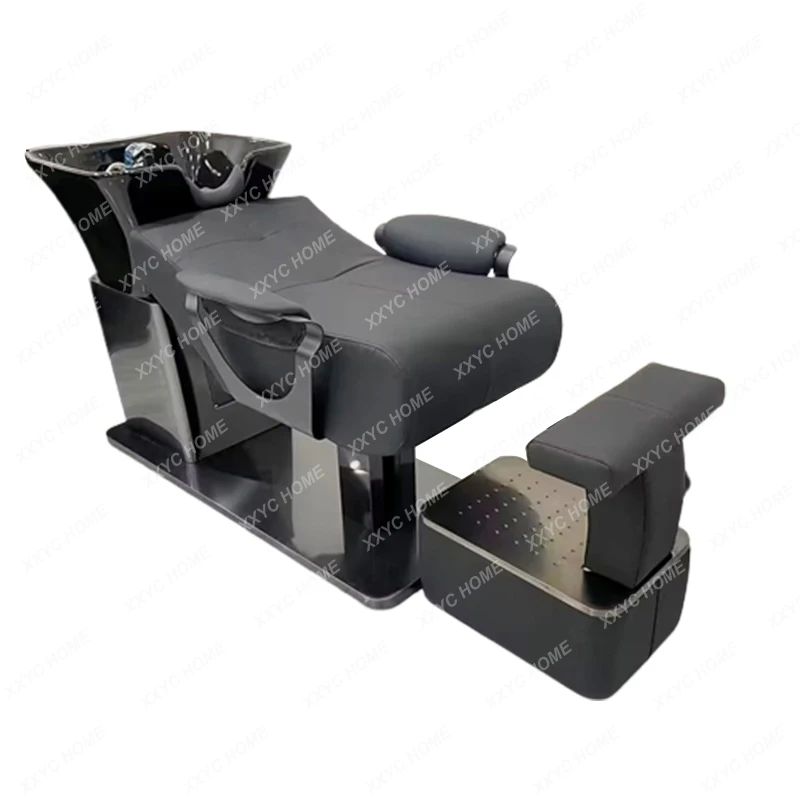 

Special shampoo bed for barber shop High-grade semi-reclining flushing bed Light luxury hair salon
