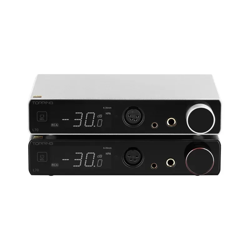

In stock TOPPING L70 Full Balanced NFCA Headphone Amp 4Pin XLR+4.4 Balanced+6.35mm SE Output Preamp Relay Volume Control