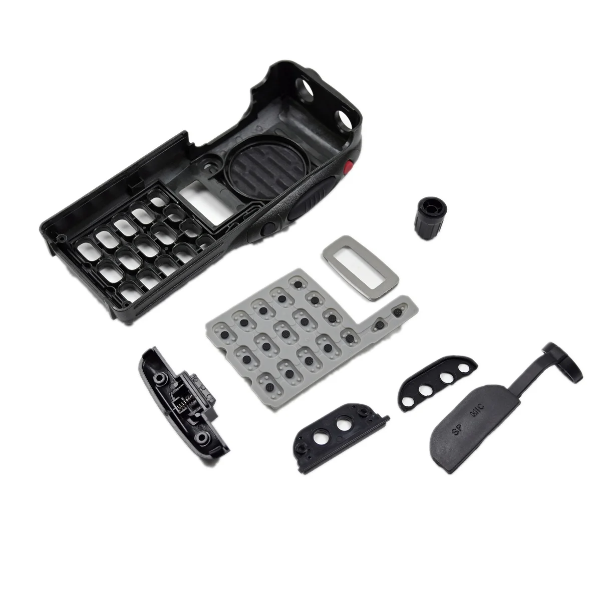 الجبهة الخارجي غطاء الإسكان قذيفة سطح لوحة المفاتيح منصات حجم مقبض التوصيل غطاء غبار ل Icom IC-V8 V8 هام راديو ملحق #3