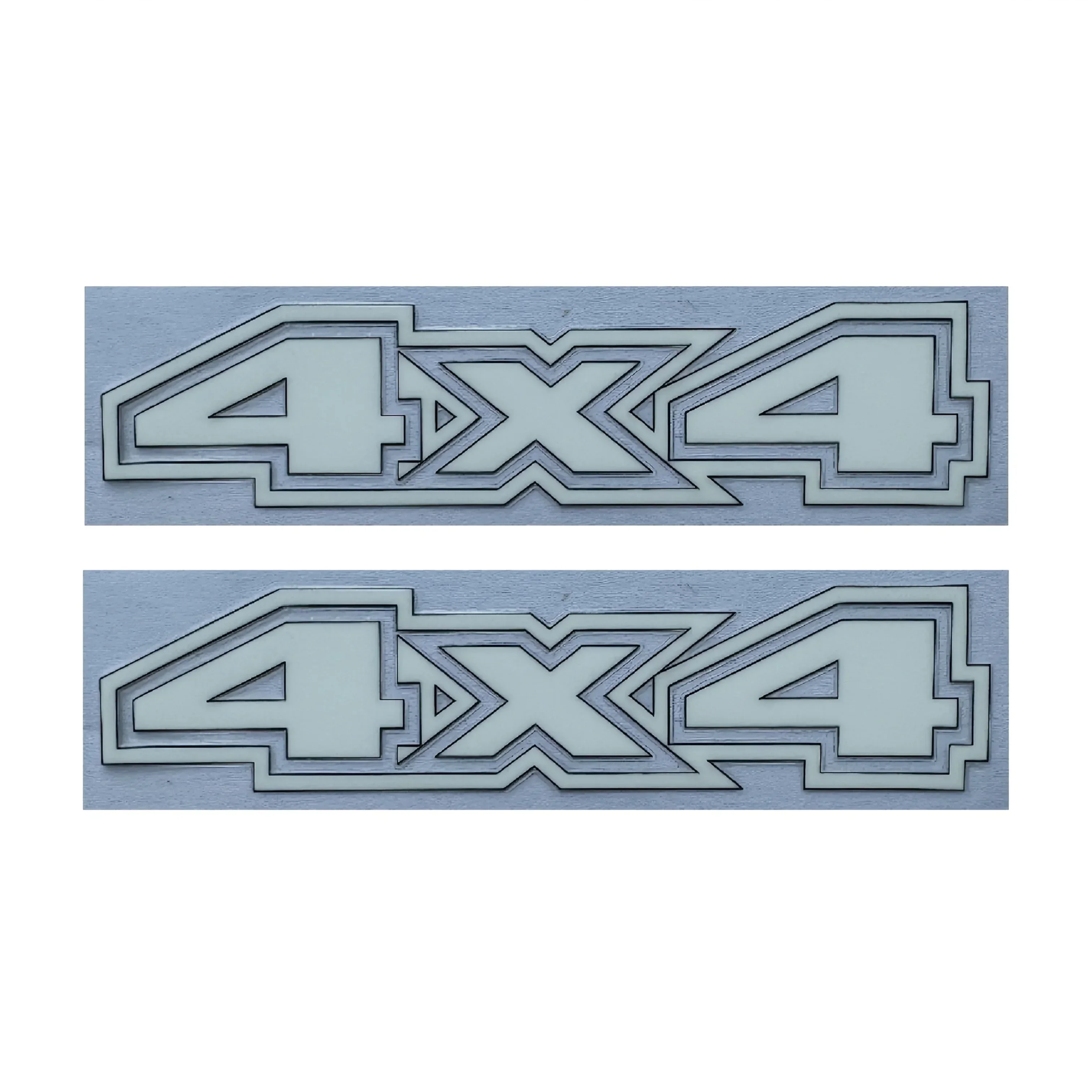 2 PÇS/SET "4X4" Adesivo Off-Road para Motocicleta de Carro, Decalque de Logotipo Bold, Acessório de Personalização Exterior de Auto Moto