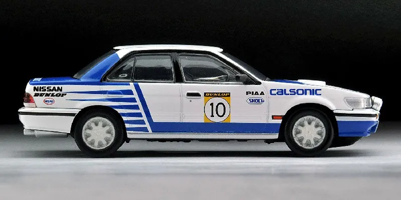 TOMYTEC 1/64 LV-N185d Nissan Blue bird SSS-R Team Calsonic 1989 Rally Ver10 Voiture en alliage moulé sous pression collection modèle cadeaux