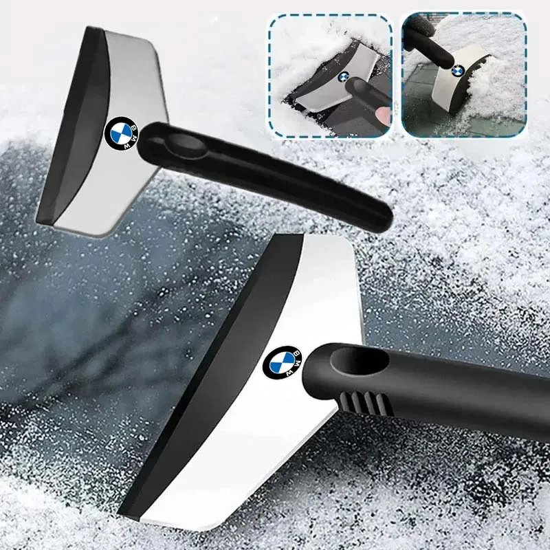 1Pcs Car Logo Snow Brush Cleaning Shovel Glass Ice Scraper Tool for BMW M X1 X3 X5 X6 X7 E30 E90 M3 E84 E83 F25 E91 E60 G20 G30