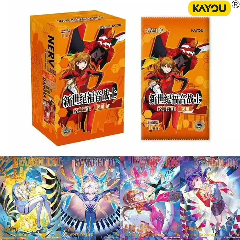Official KAYOU EVA Cards Rebirth Beginning Series Neon Genesis Evangelion Collectible Gift