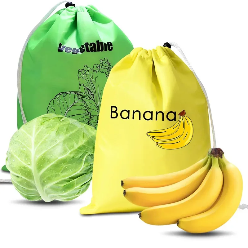 Insulated Vegetable and Fruit Shopping Bags, Storage Bags, Lettuce, Banana Preservation, Bundle Mouth Food Preservation