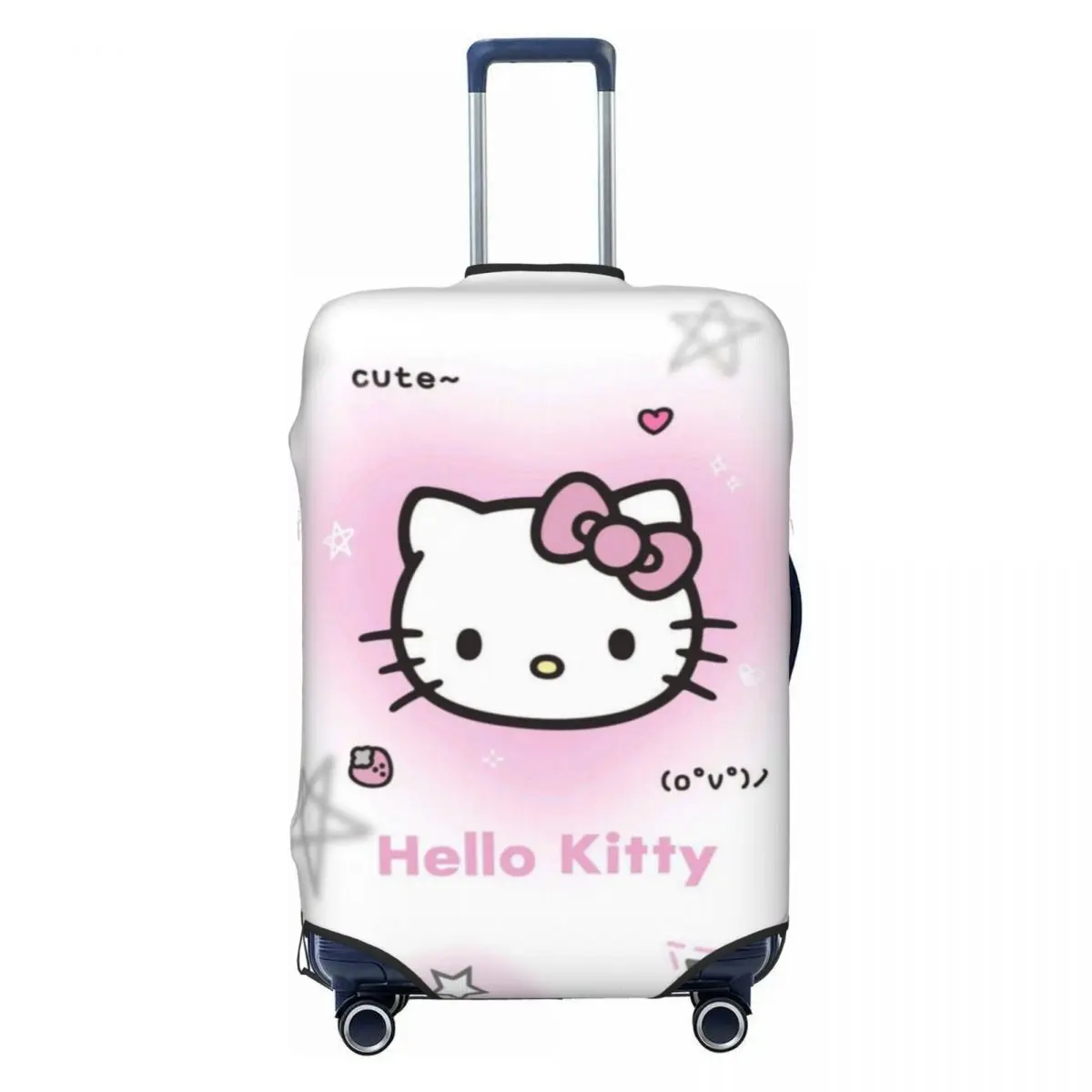 

Custom Hello Kitty Luggage Cover Fashion Kawaii Cartoon Suitcase Protector Covers Suit For 18-32 inch